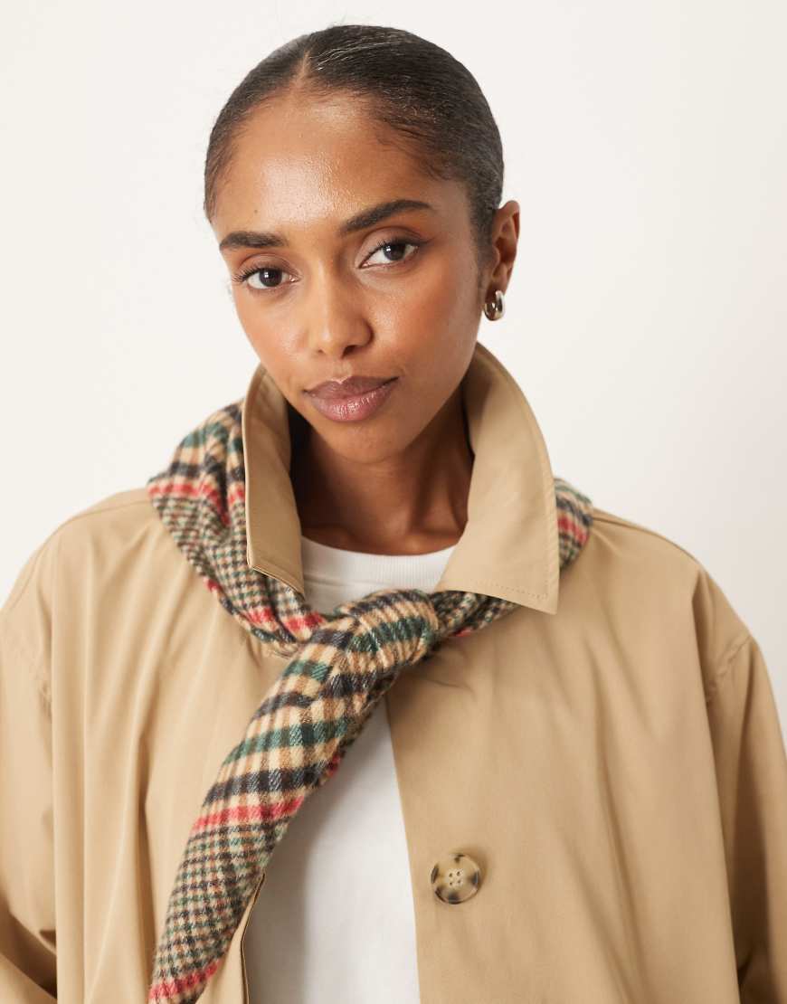 ASOS DESIGN - Gewebter, dreieckiger Schal mit Karomuster-Bunt von ASOS DESIGN