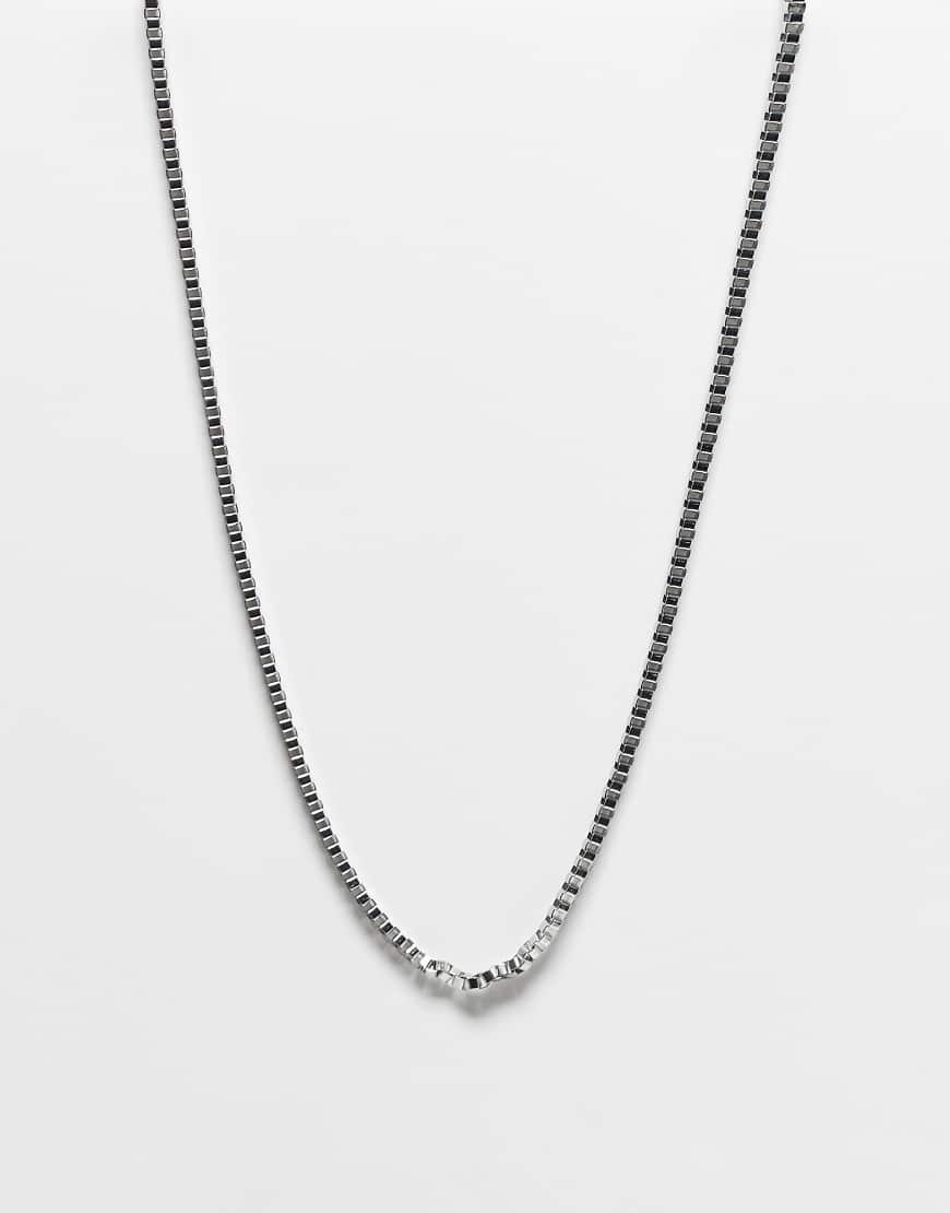 ASOS DESIGN - Gliederketten-Halskette in Silberoptik von ASOS DESIGN