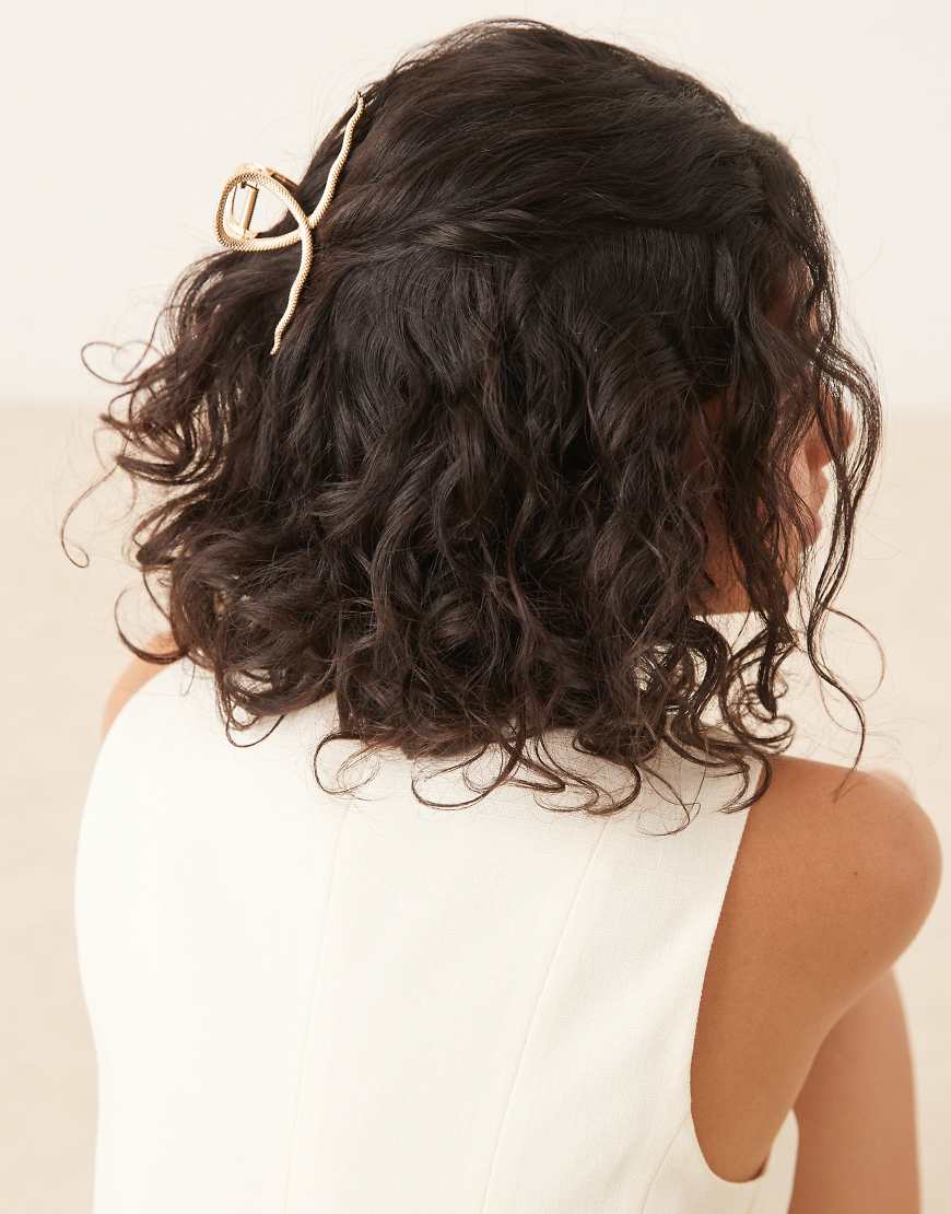 ASOS DESIGN - Goldfarbene Haarklammer mit Schlangendesign von ASOS DESIGN