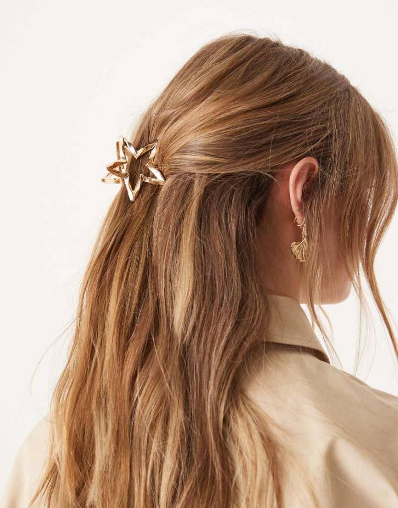 ASOS DESIGN - Haarklammer im Stern-Design in Gold-Goldfarben von ASOS DESIGN