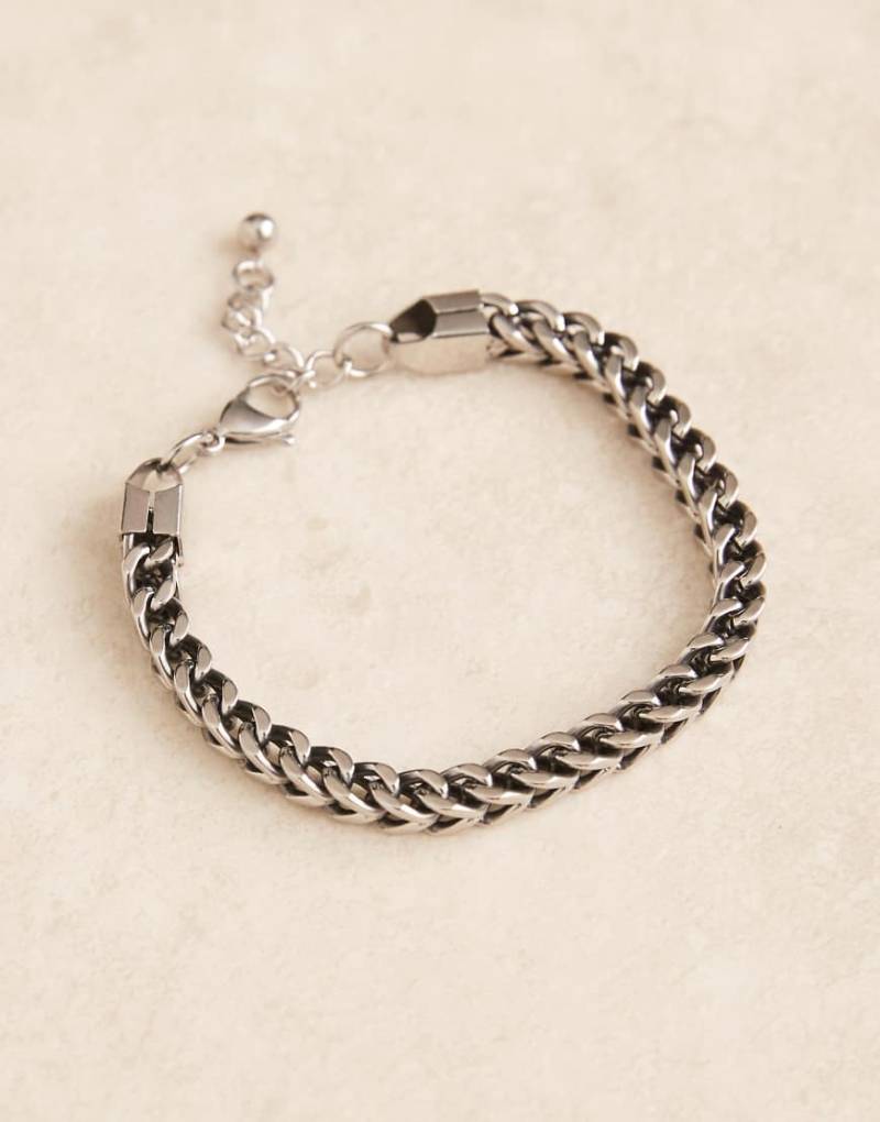 ASOS DESIGN - Halskette mit klobigen Kettengliedern aus wasserfestem Edelstahl in polierter Silberoptik von ASOS DESIGN