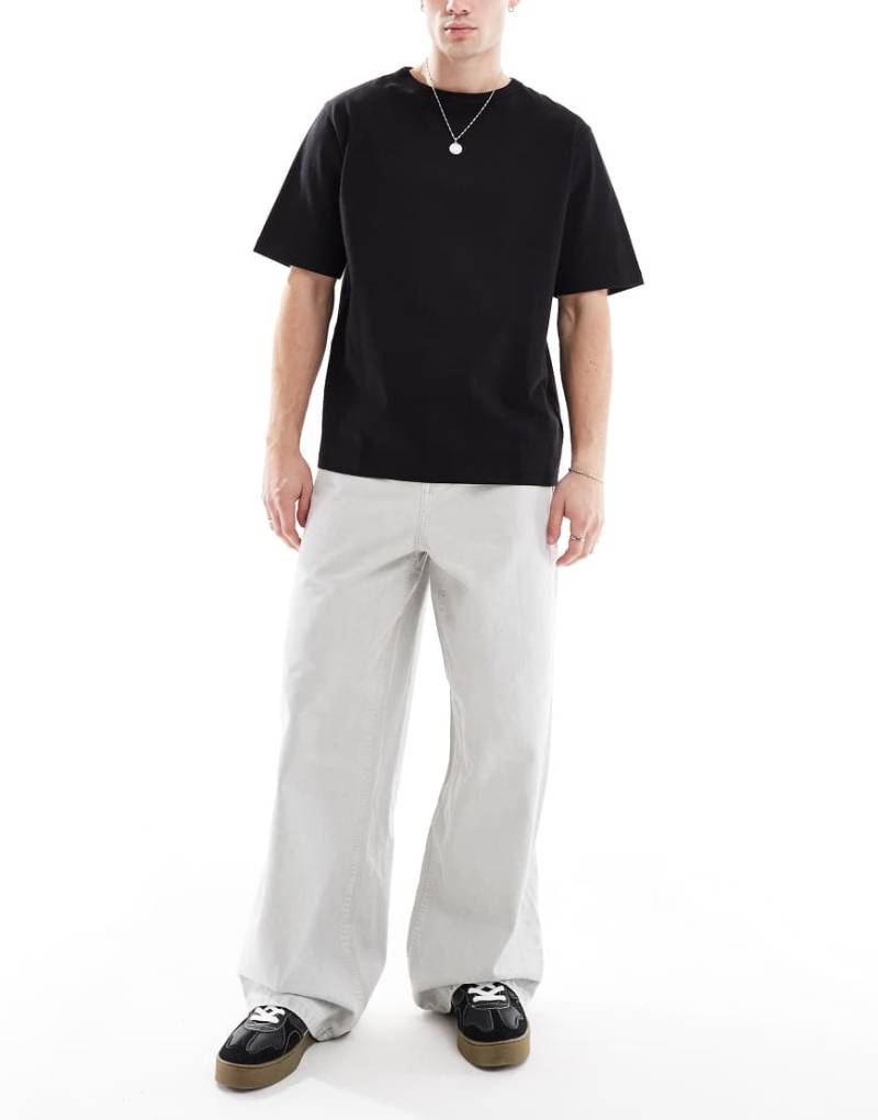 ASOS DESIGN - Super-Baggy-Jeans in grauer Waschung von ASOS DESIGN