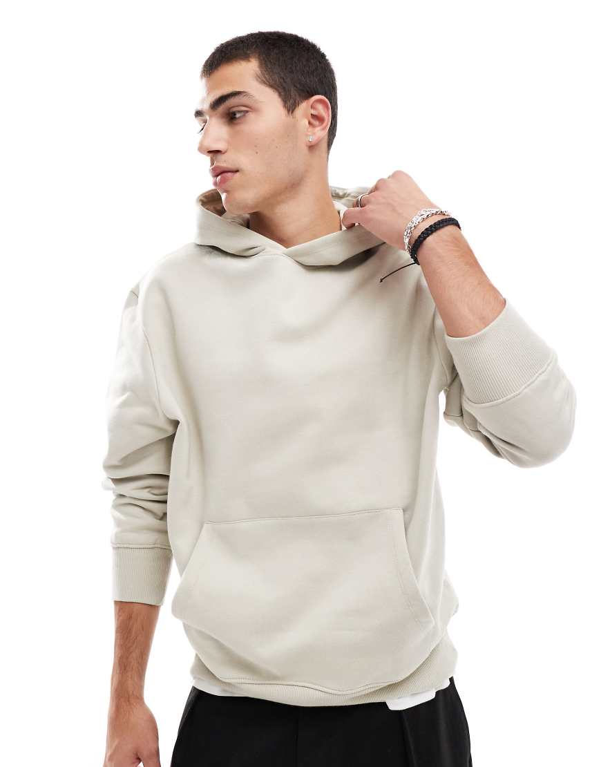 ASOS DESIGN - Hochwertiger, schwerer Oversize-Kapuzenpullover in Beige, 400 g/m²-Neutral ASOS DESIGN - Hochwertiger, schwerer Oversize-Kapuzenpullover in Beige, 400 g/m²-Neutral von ASOS DESIGN