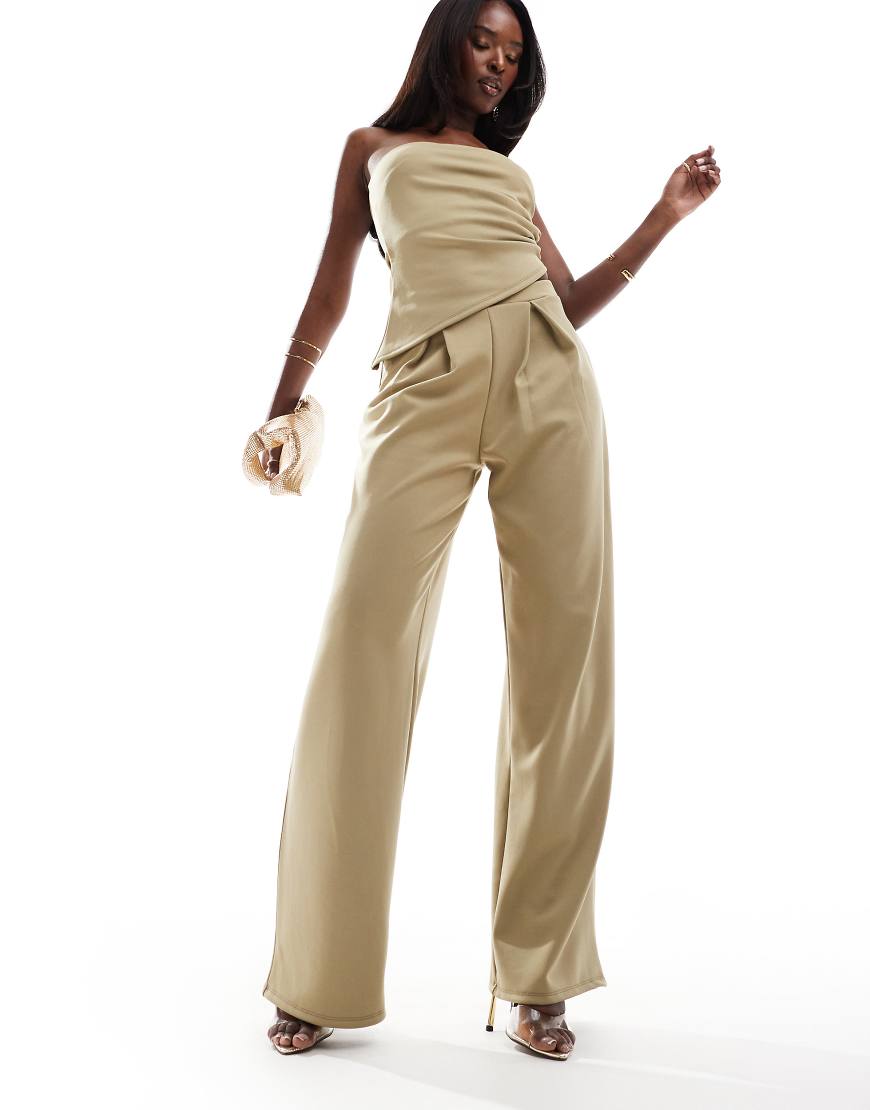 ASOS DESIGN - Hose in Khaki mit weitem Schnitt, Kombiteil-Grün ASOS DESIGN - Hose in Khaki mit weitem Schnitt, Kombiteil-Grün von ASOS DESIGN