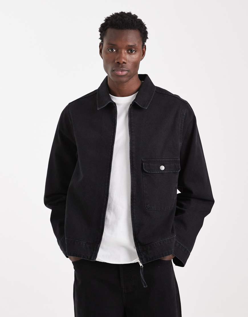ASOS DESIGN - Jacke in Schwarz von ASOS DESIGN