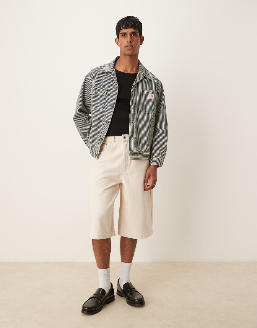 ASOS DESIGN - Jeans-Jorts in Buttermilchgelb-Neutral ASOS DESIGN - Jeans-Jorts in Buttermilchgelb-Neutral von ASOS DESIGN