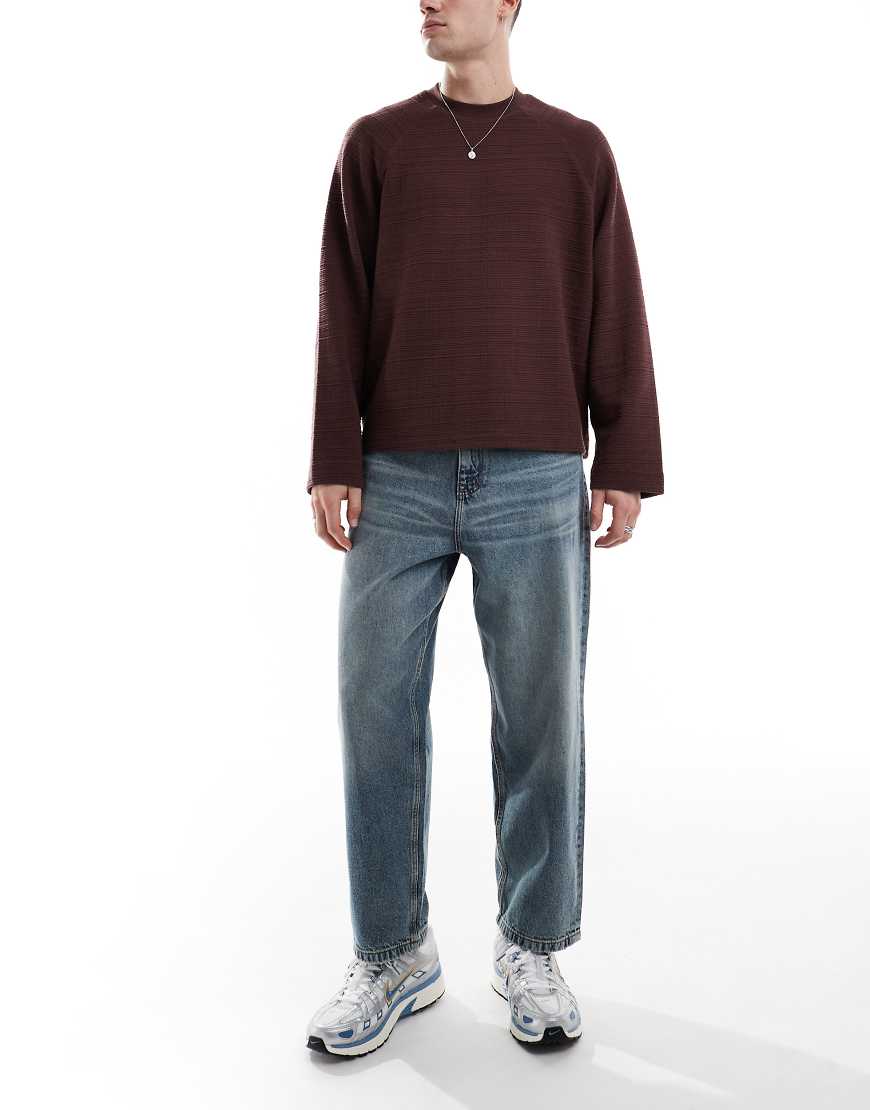 ASOS DESIGN - Jeans in Barrel-Passform in hellblauer Vintage-Waschung von ASOS DESIGN