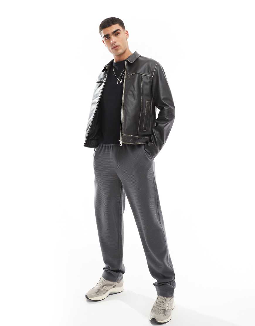 ASOS DESIGN - Jogginghose mit geradem Schnitt in Grau von ASOS DESIGN