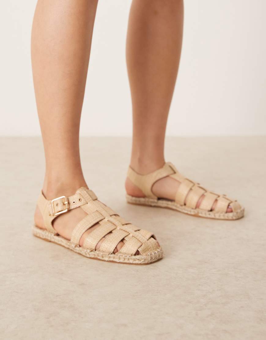 ASOS DESIGN - Jukebox - Fisherman-Espadrilles in Natur-Neutral ASOS DESIGN - Jukebox - Fisherman-Espadrilles in Natur-Neutral von ASOS DESIGN