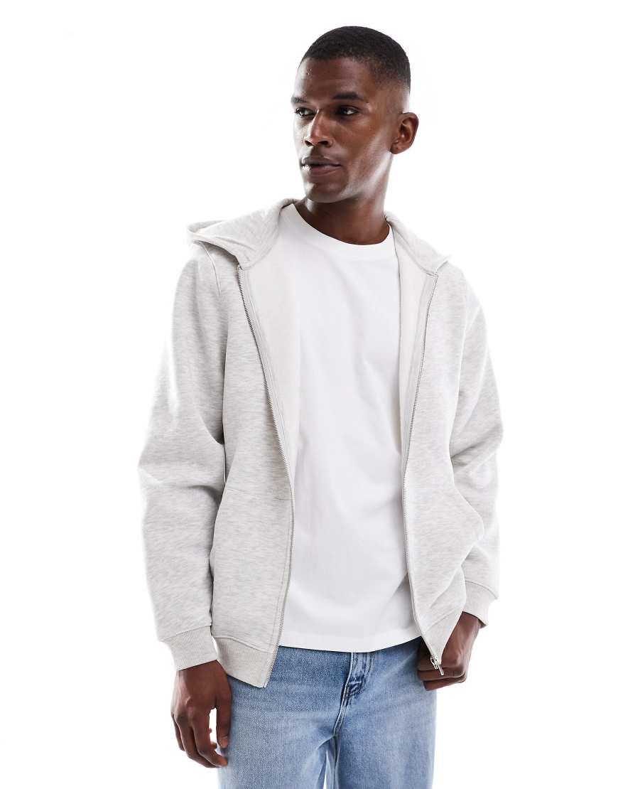 ASOS DESIGN - Kapuzenpullover in Weißer Kalk-Grau von ASOS DESIGN