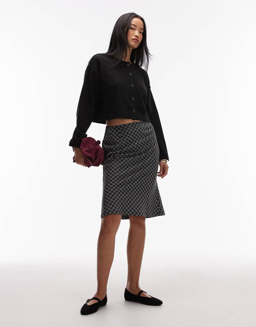 ASOS DESIGN - Karierter Midirock im 90er-Jahre-Design-Bunt von ASOS DESIGN