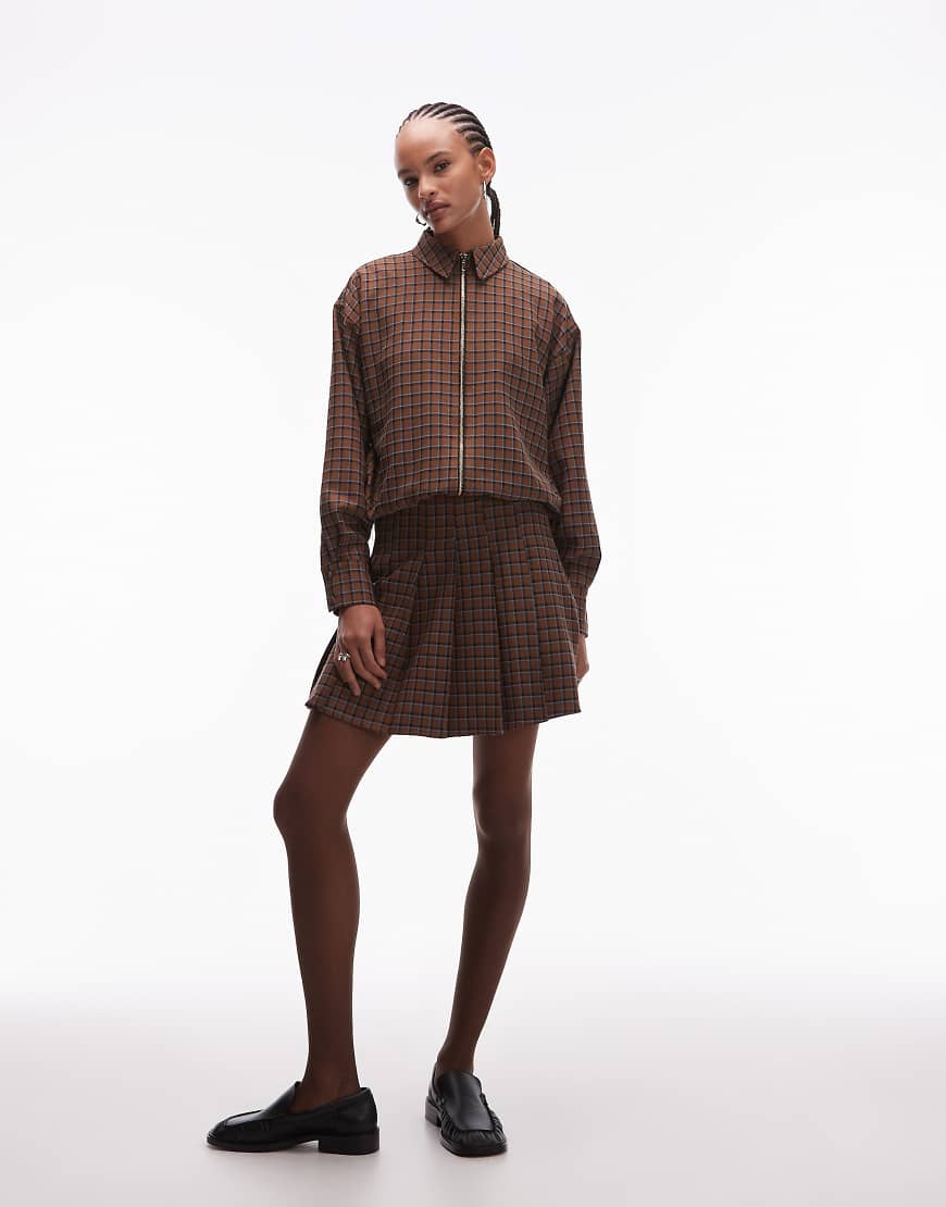 ASOS DESIGN - Karierter Mini-Faltenrock, Kombiteil-Bunt ASOS DESIGN - Karierter Mini-Faltenrock, Kombiteil-Bunt von ASOS DESIGN