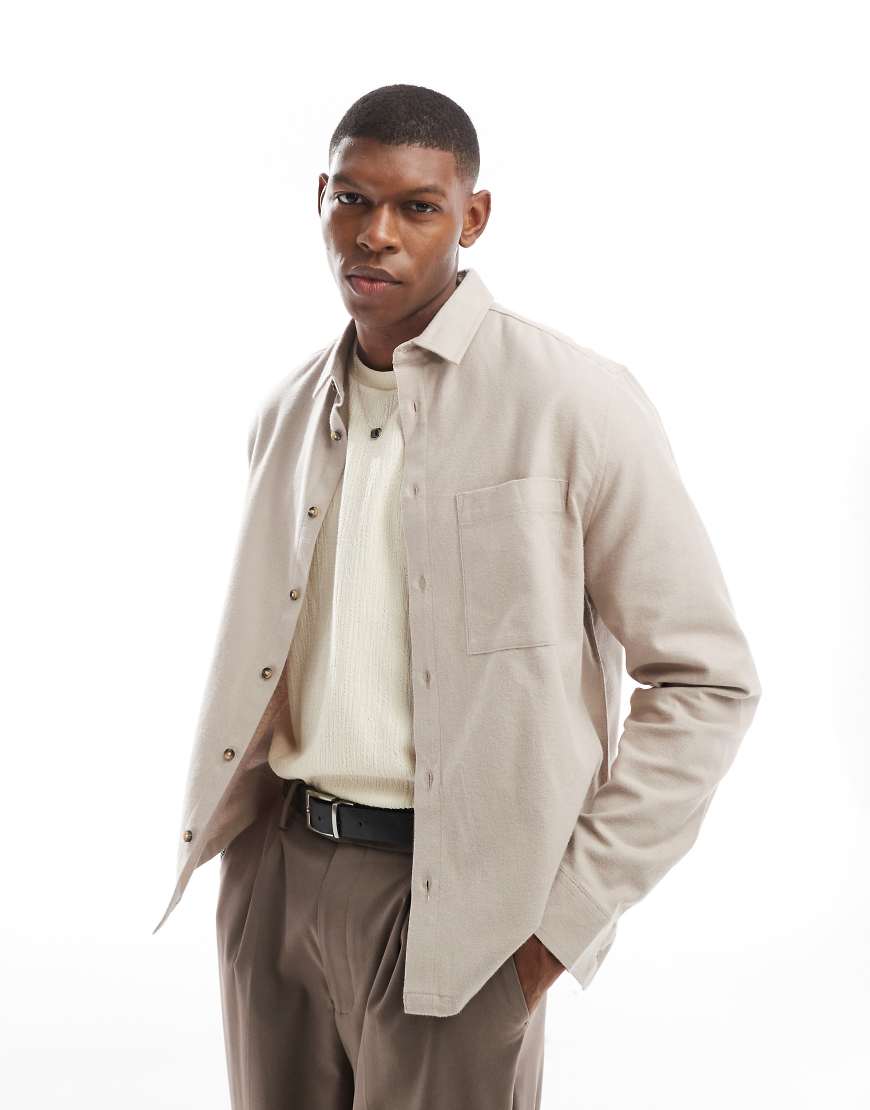 ASOS DESIGN - Kastiges Oversize-Oxford-Hemd in Hellbraun mit angerauter Struktur ASOS DESIGN - Kastiges Oversize-Oxford-Hemd in Hellbraun mit angerauter Struktur von ASOS DESIGN
