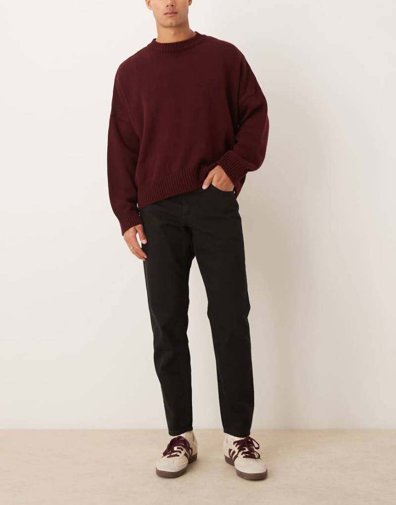 ASOS DESIGN - Klassische Jeans in Schwarz mit starrer Passform von ASOS DESIGN