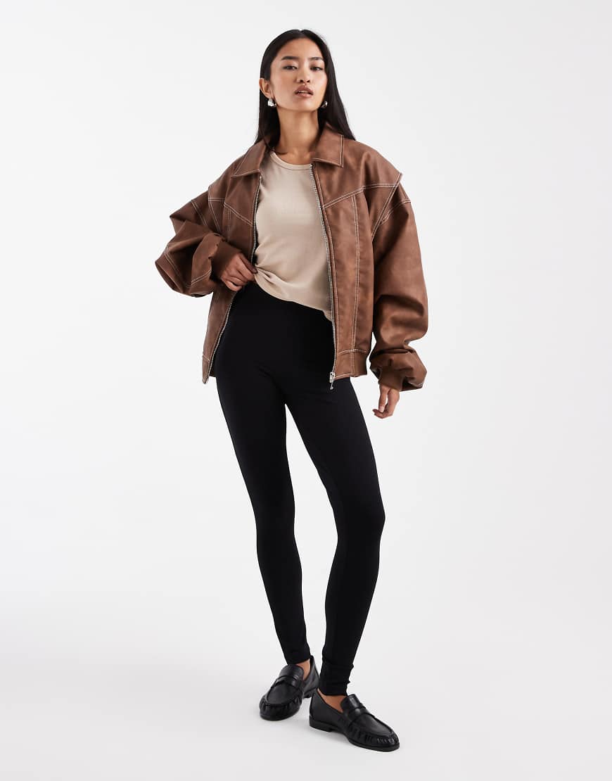 ASOS DESIGN - Leggings in Schwarz von ASOS DESIGN