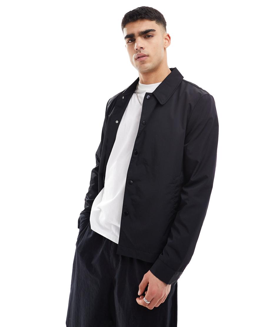 ASOS DESIGN - Leichte Harrington-Jacke in Schwarz ASOS DESIGN - Leichte Harrington-Jacke in Schwarz von ASOS DESIGN