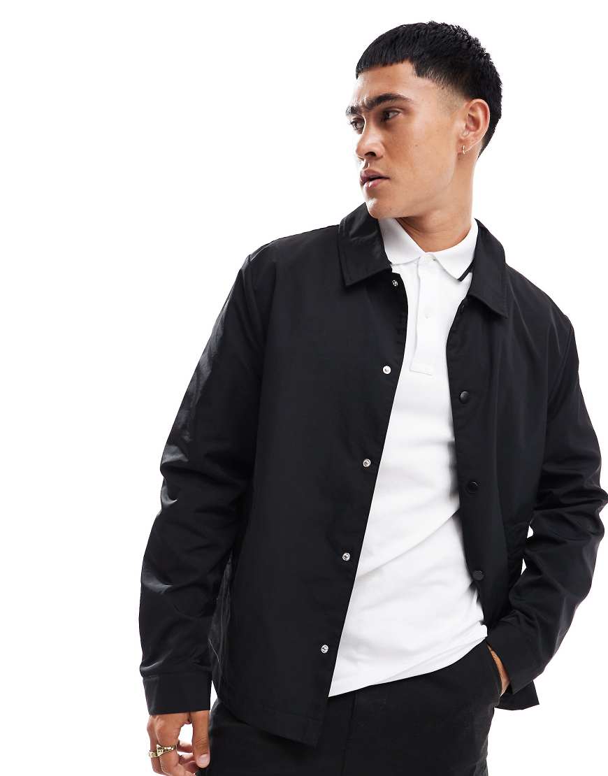 ASOS DESIGN - Leichte Harrington-Jacke in Schwarz ASOS DESIGN - Leichte Harrington-Jacke in Schwarz von ASOS DESIGN