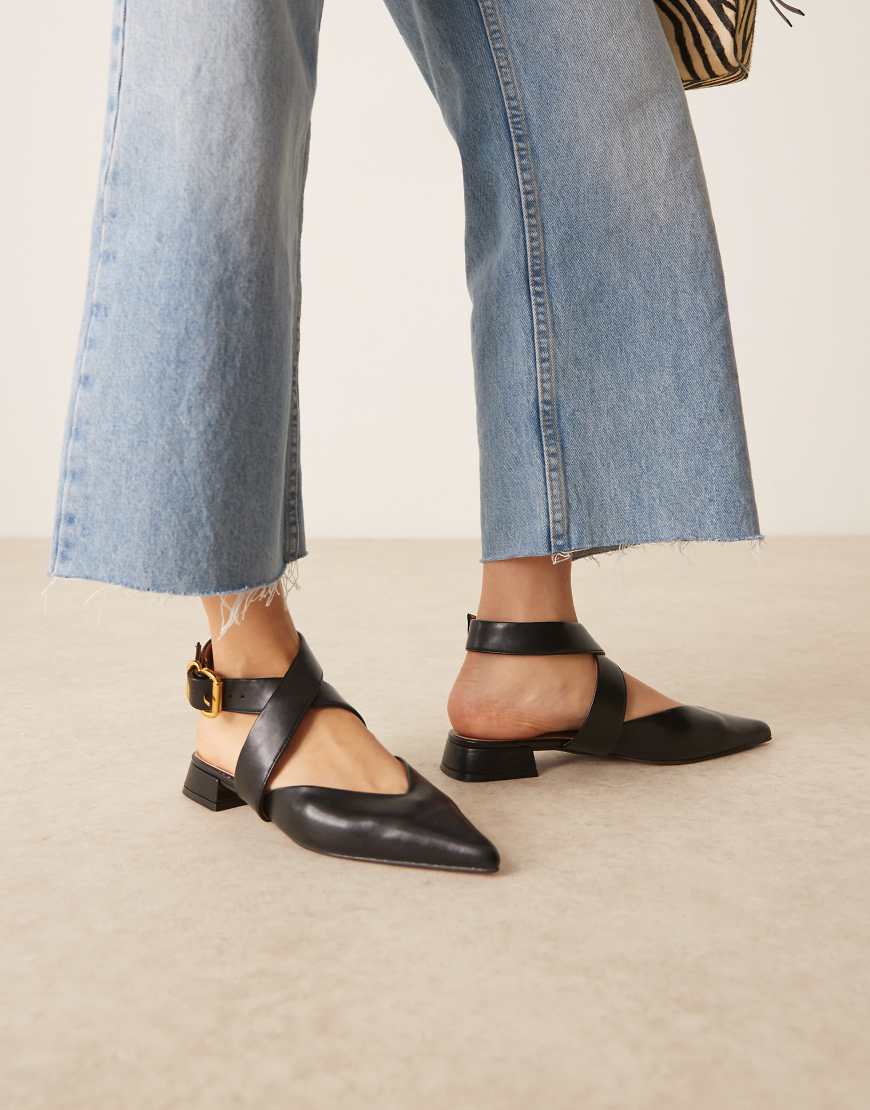 ASOS DESIGN - Lirienne - Ballerinas in Schwarz von ASOS DESIGN