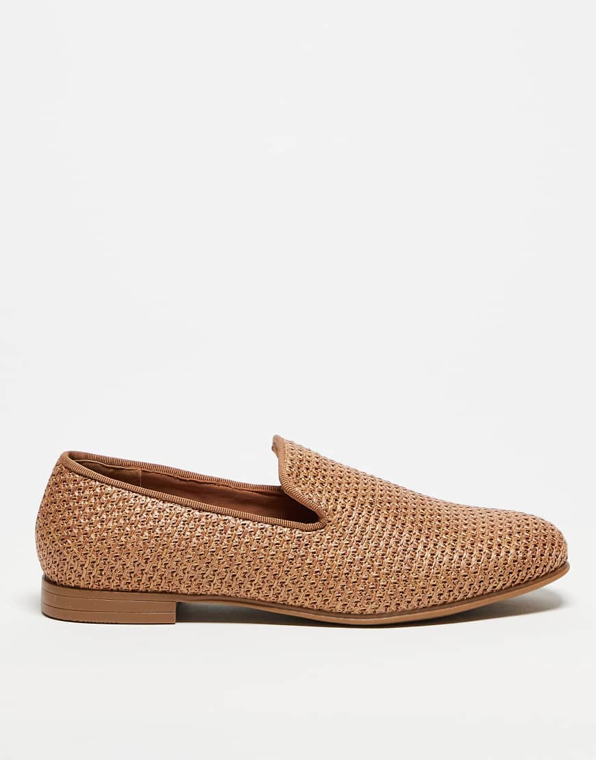 ASOS DESIGN - Loafer in Naturfarbe und Webdesign-Neutral ASOS DESIGN - Loafer in Naturfarbe und Webdesign-Neutral von ASOS DESIGN