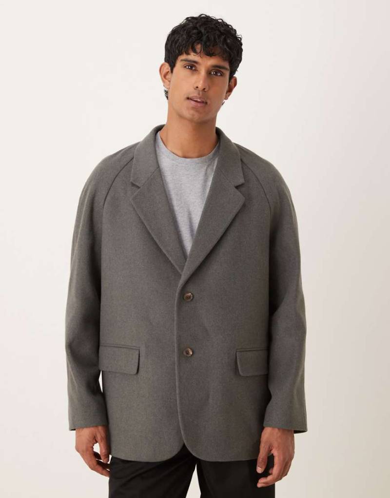 ASOS DESIGN - Locker geschnittener Oversize-Anzugblazer in Anthrazit-Grau von ASOS DESIGN