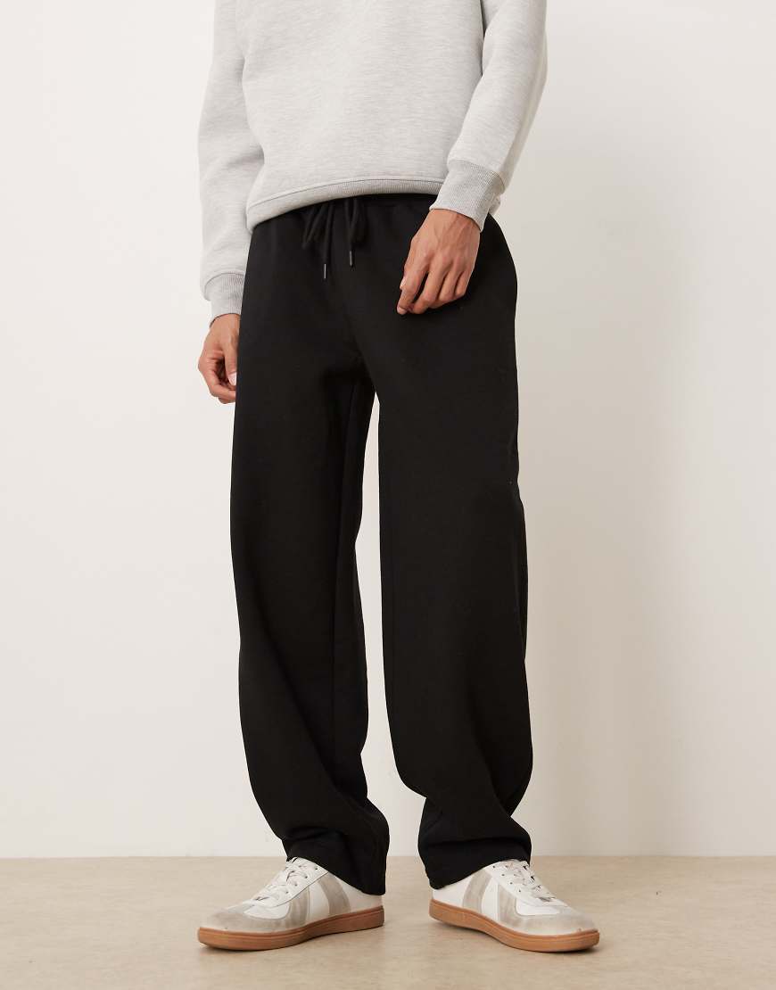 ASOS DESIGN - Loose-Fit-Jogginghose in Schwarz von ASOS DESIGN