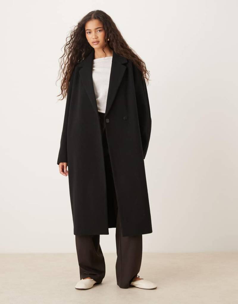 ASOS DESIGN - Mantel zum Überziehen in Schwarz von ASOS DESIGN
