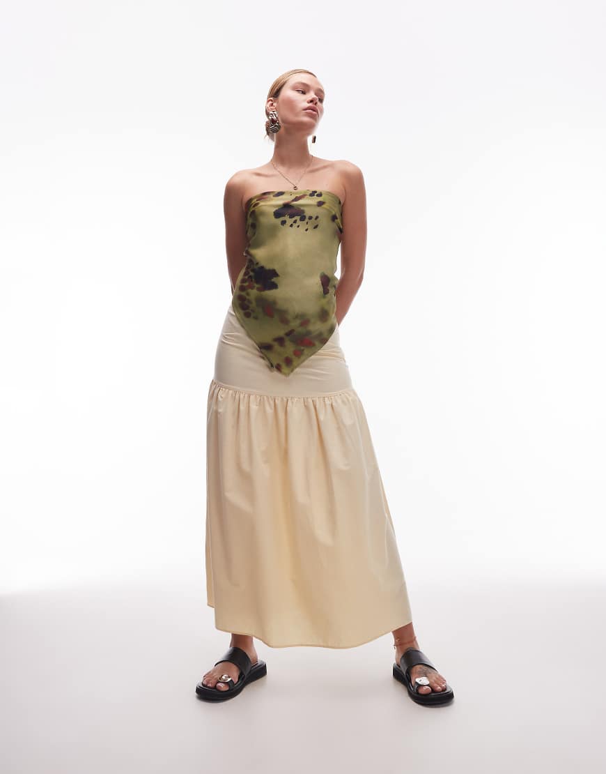 ASOS DESIGN - Maxirock in Buttermilchgelb aus Leinenmix mit tiefer Taille ASOS DESIGN - Maxirock in Buttermilchgelb aus Leinenmix mit tiefer Taille von ASOS DESIGN