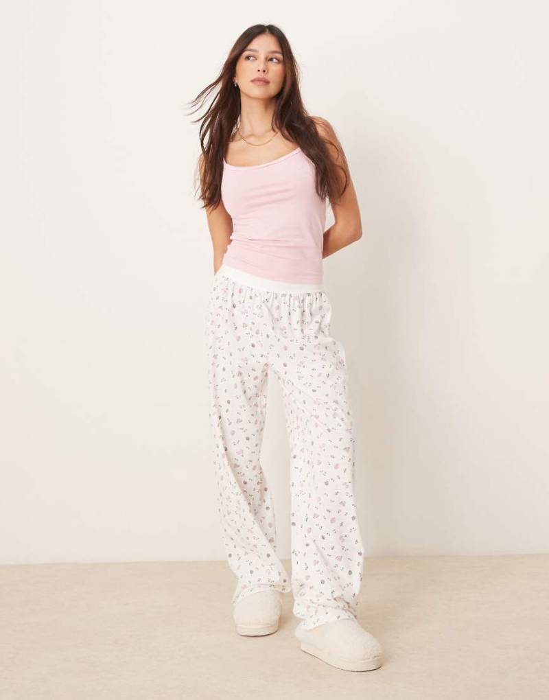 ASOS DESIGN - Mix & Match - Pyjama-Hose mit Früchtemuster-Bunt von ASOS DESIGN