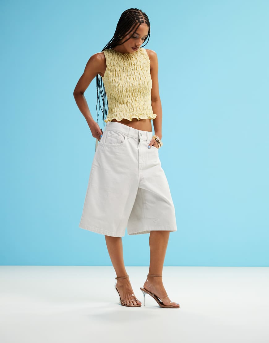 ASOS DESIGN - Nimble - Sandalen in Beige und Transparent mit hohem Absatz-Neutral von ASOS DESIGN