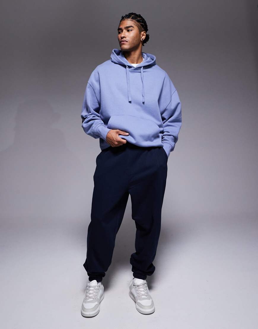 ASOS DESIGN - Oversize-Jogginghose in Marineblau von ASOS DESIGN