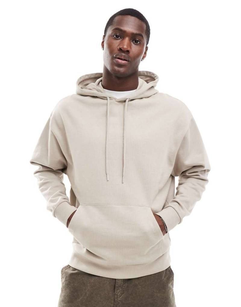 ASOS DESIGN - Oversize-Kapuzenpullover in Beige-Neutral von ASOS DESIGN