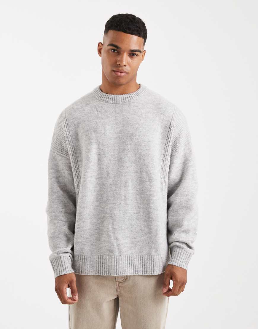 ASOS DESIGN - Oversize-Strickpullover in Grau von ASOS DESIGN
