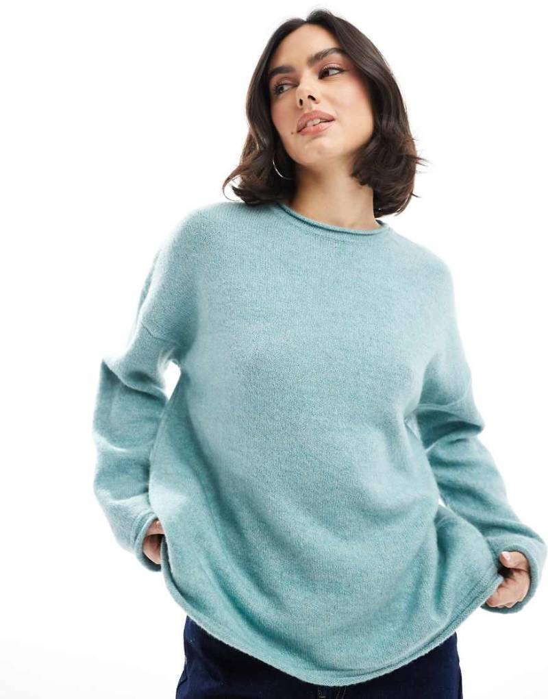 ASOS DESIGN - Oversize-Strickpullover in Hellblau von ASOS DESIGN