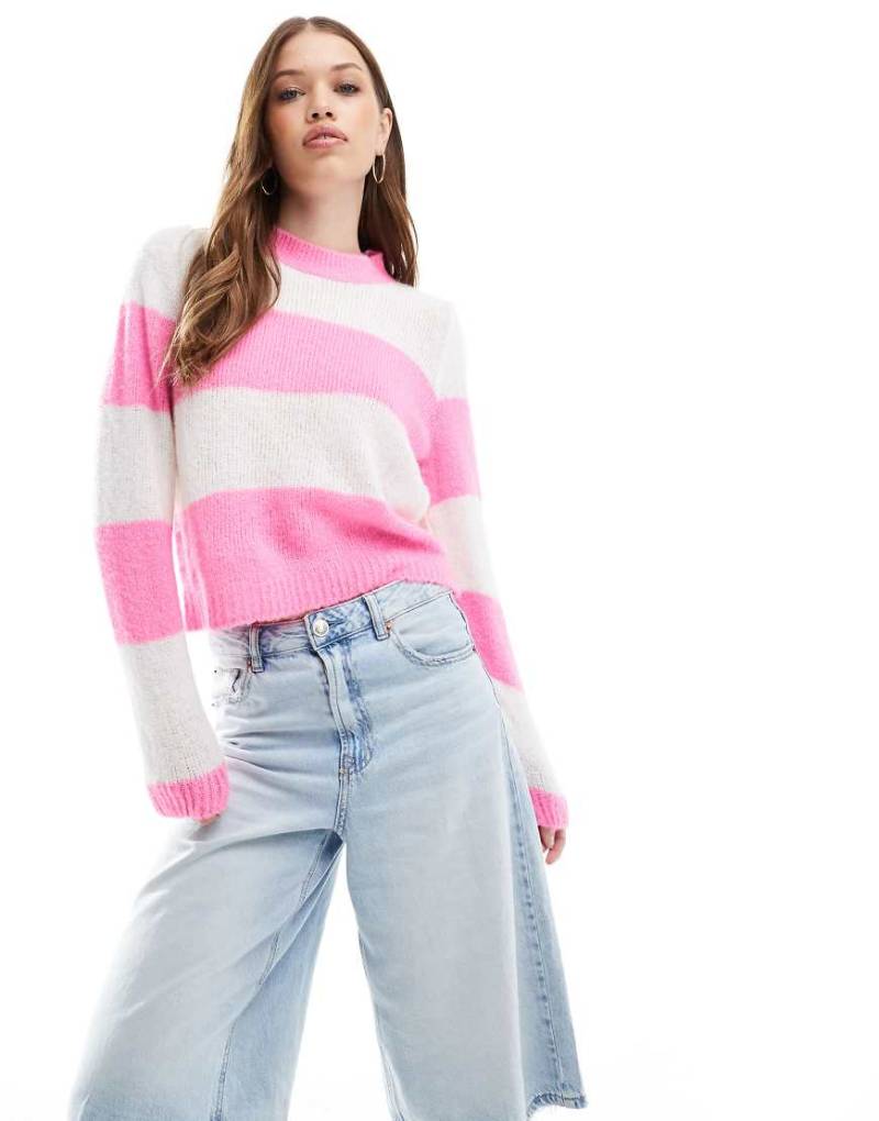 ASOS DESIGN - Oversize-Strickpullover mit breitem Streifenmuster-Bunt von ASOS DESIGN