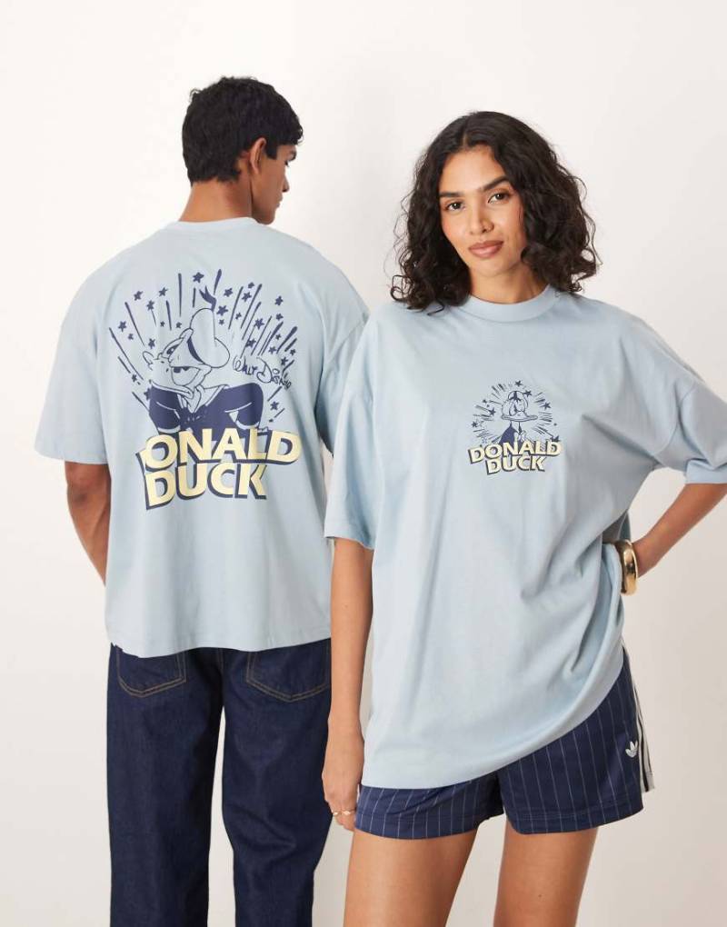 ASOS DESIGN - Disney - Oversize-T-Shirt in Blau mit „Donald Duck"-Print und Oversize-Schnitt von ASOS DESIGN