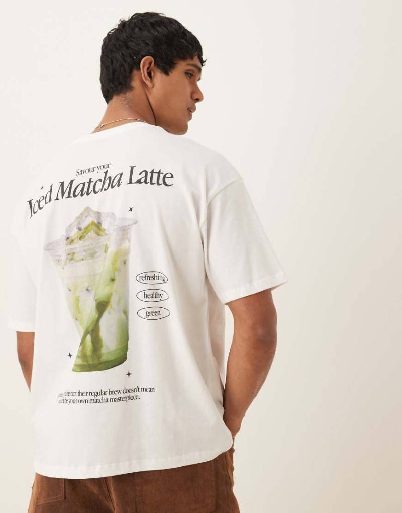 ASOS DESIGN - Oversize-T-Shirt in Weiß mit Rückenprint von ASOS DESIGN