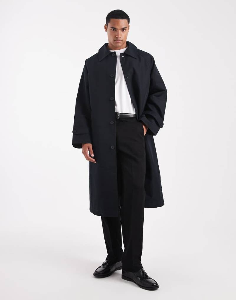 ASOS DESIGN - Oversize-Trenchcoat in Schwarz von ASOS DESIGN