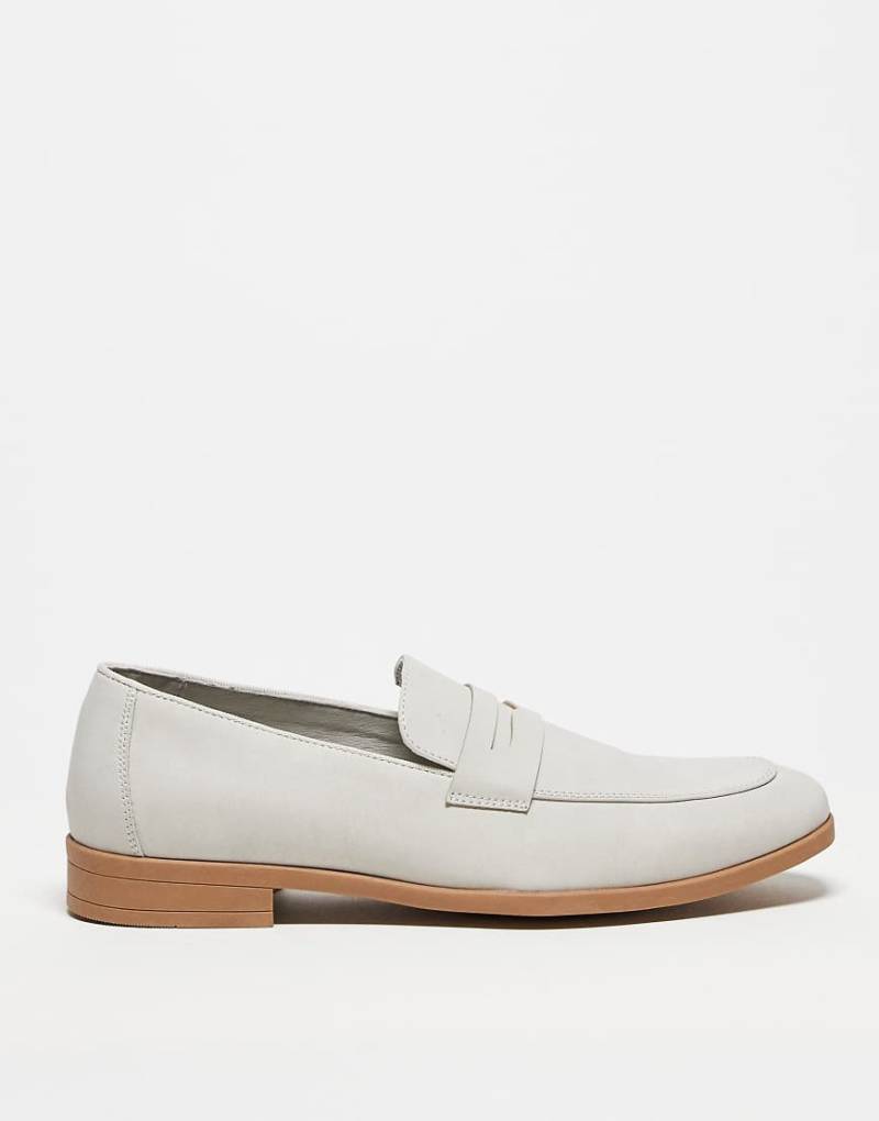 ASOS DESIGN - Penny-Loafer in Hellgrau von ASOS DESIGN