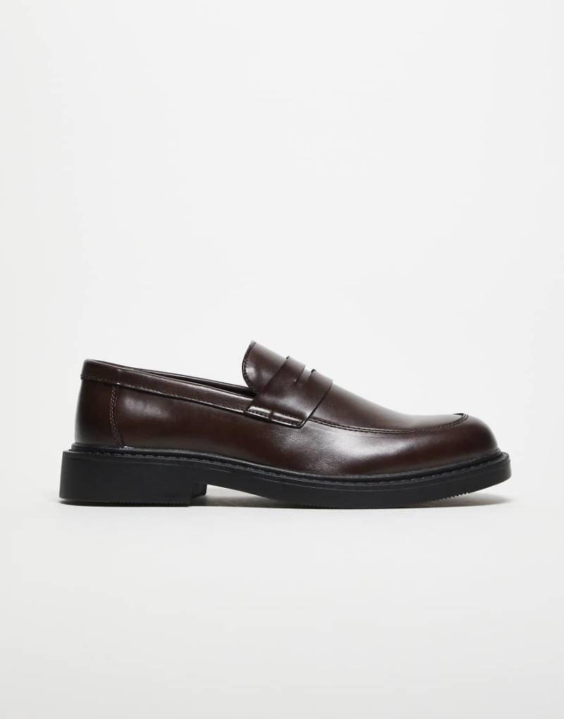 ASOS DESIGN - Penny-Loafer in Braun-Brown von ASOS DESIGN