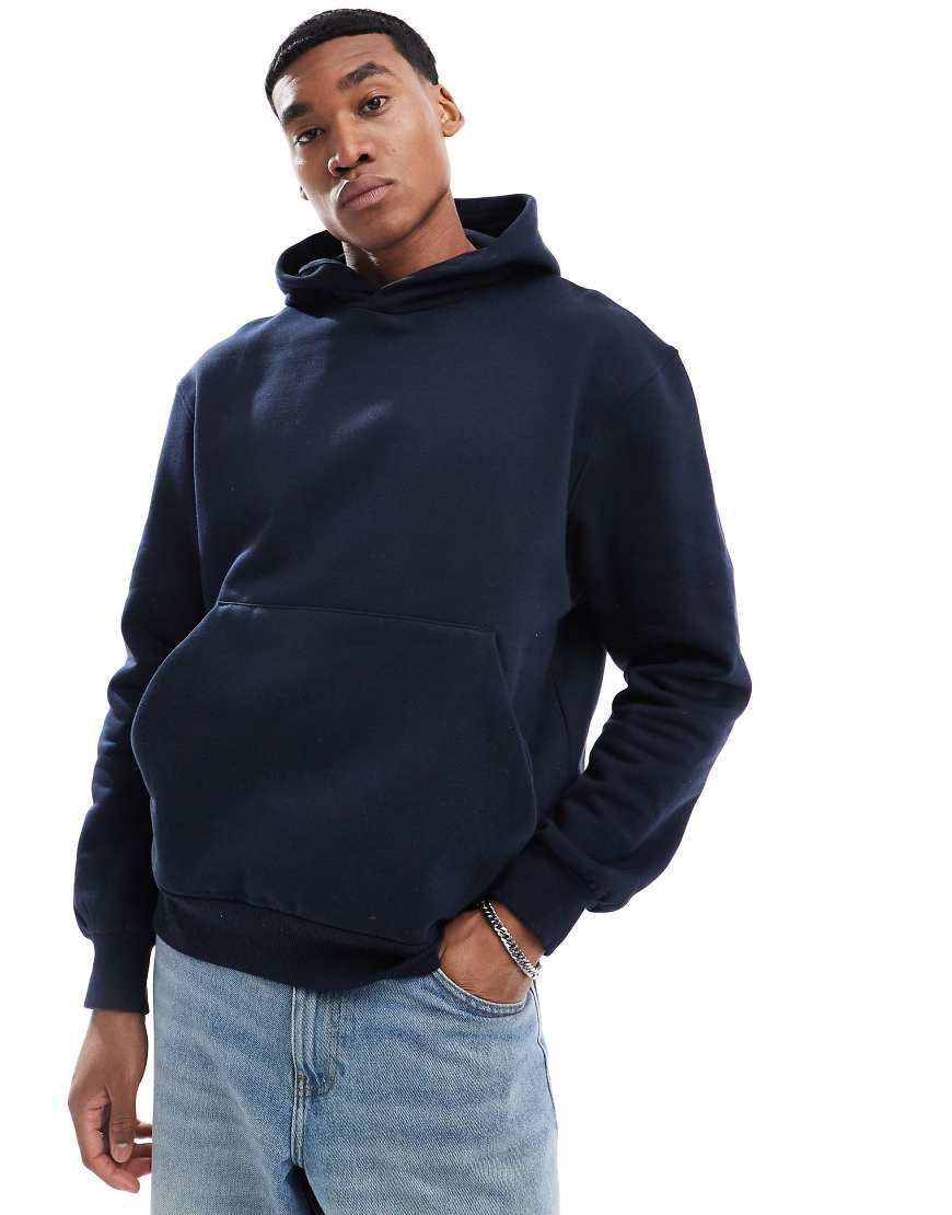 ASOS DESIGN - Premium - Schwerer Oversize-Kapuzenpullover in Navy, 400 g/m²-Marineblau ASOS DESIGN - Premium - Schwerer Oversize-Kapuzenpullover in Navy, 400 g/m²-Marineblau von ASOS DESIGN