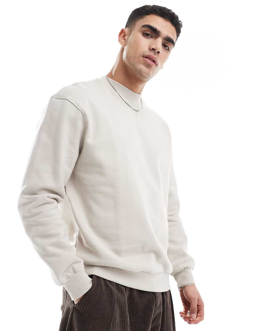 ASOS DESIGN - Premium - Schweres Oversize-Sweatshirt in Beige, 400 g/m²-Neutral ASOS DESIGN - Premium - Schweres Oversize-Sweatshirt in Beige, 400 g/m²-Neutral von ASOS DESIGN