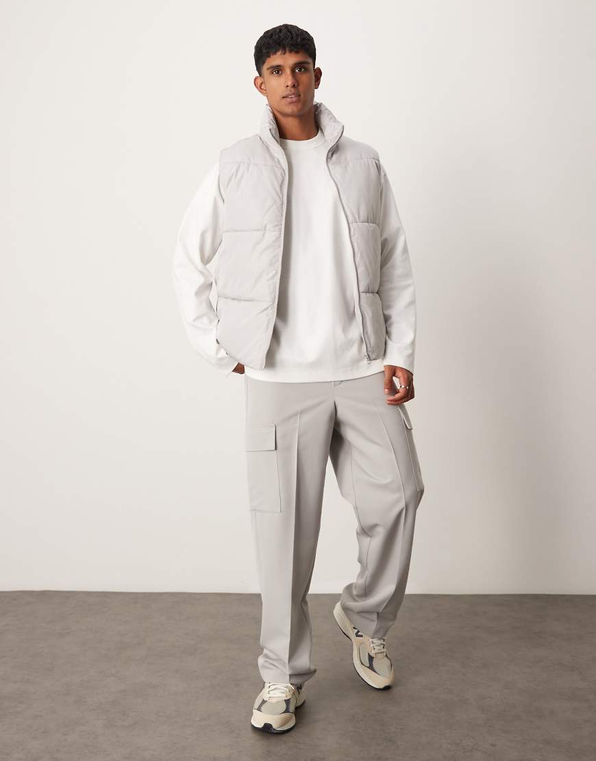 ASOS DESIGN - Puffer-Jacke in Grau ASOS DESIGN - Puffer-Jacke in Grau von ASOS DESIGN