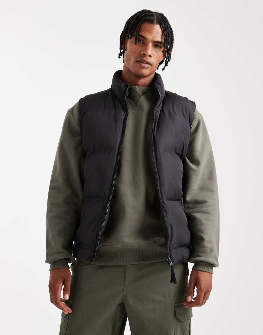 ASOS DESIGN - Puffer-Weste in Schwarz von ASOS DESIGN