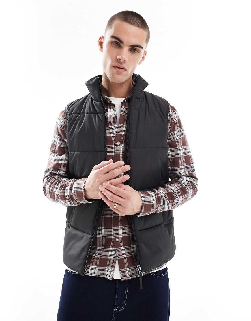 ASOS DESIGN - Puffer-Weste in Schwarz ASOS DESIGN - Puffer-Weste in Schwarz von ASOS DESIGN