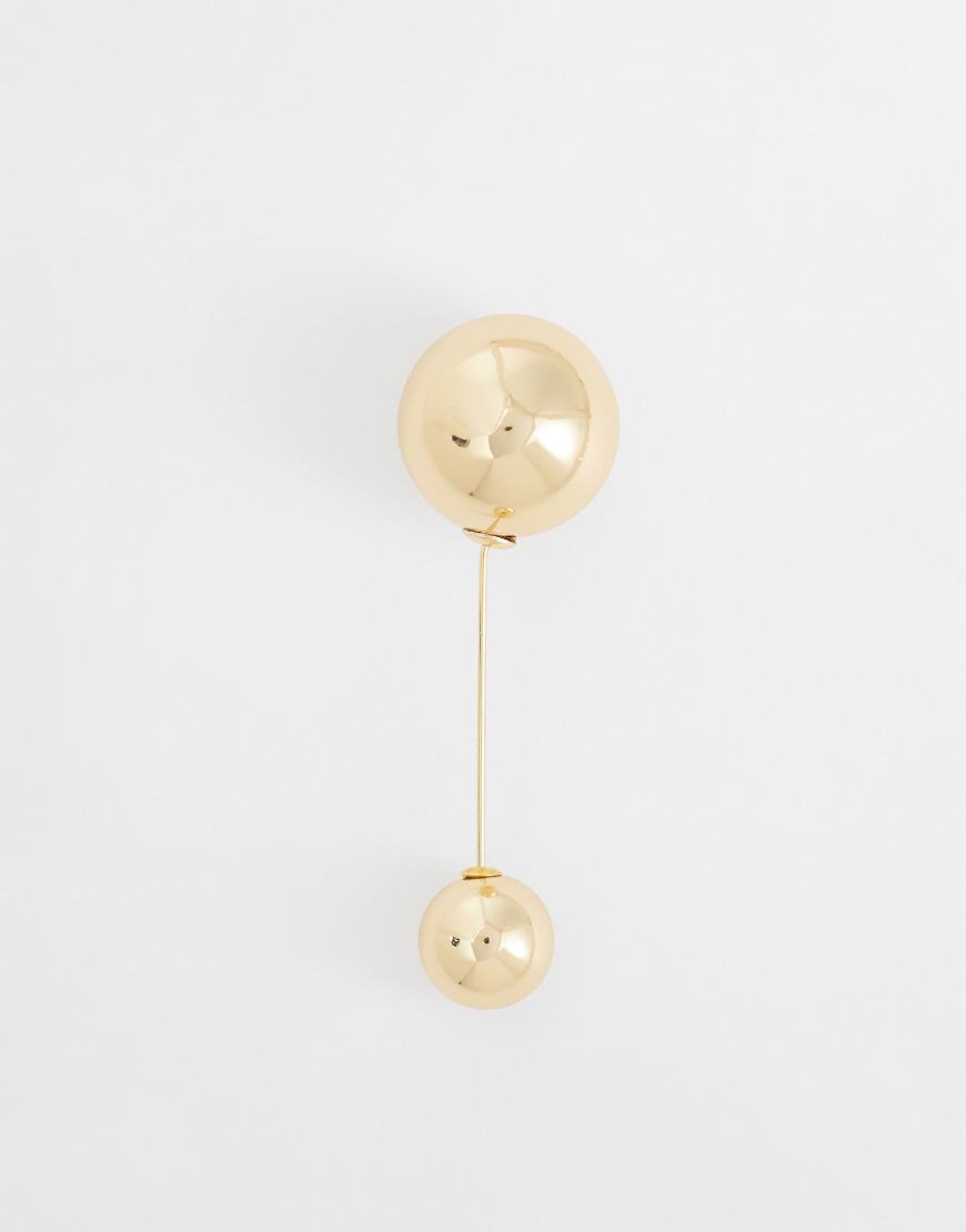 ASOS DESIGN - Raff-Anstecknadel in Goldoptik-Goldfarben von ASOS DESIGN