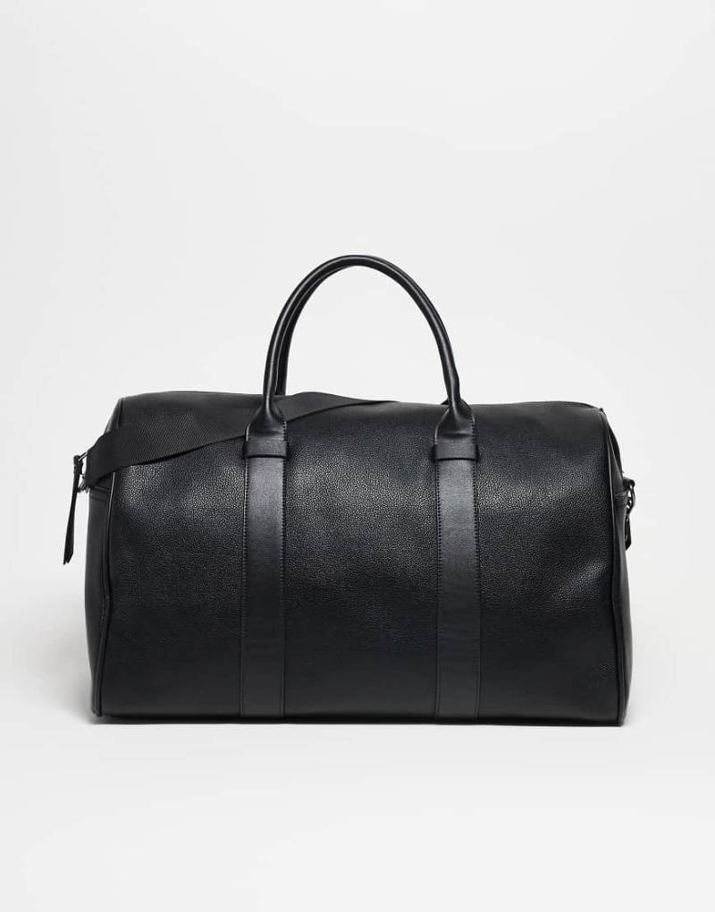 ASOS DESIGN - Reisetasche aus Kunstleder in Schwarz von ASOS DESIGN