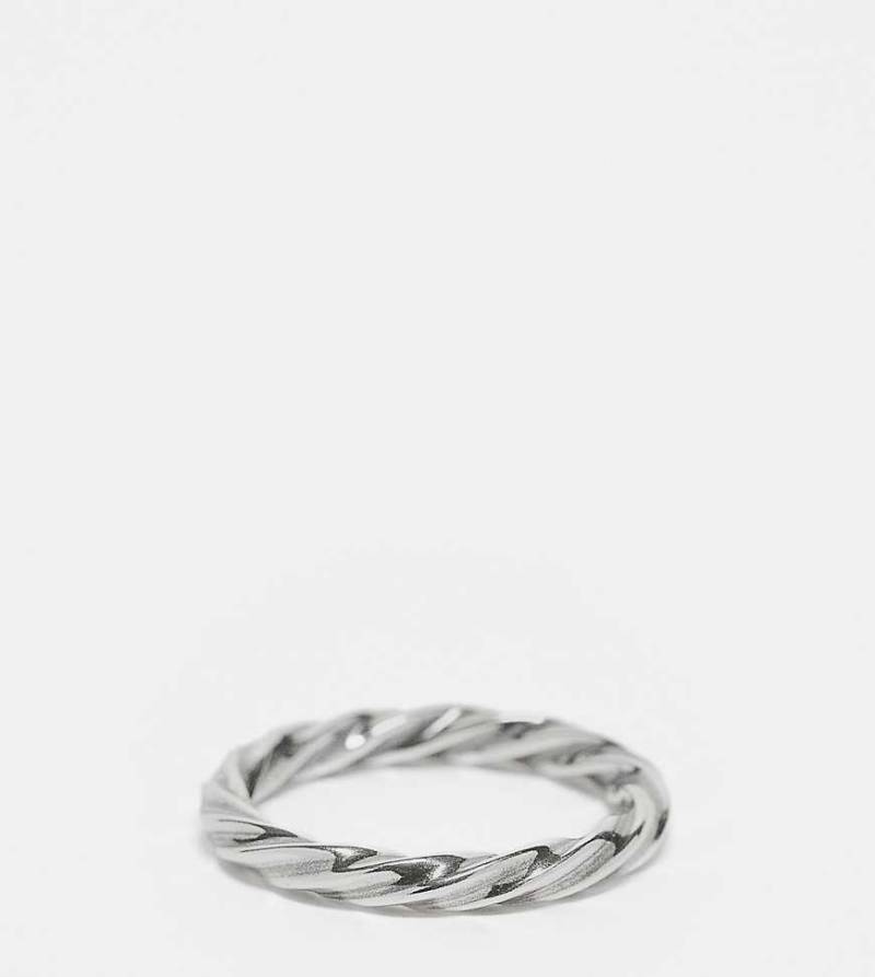 ASOS DESIGN - Ring aus Sterlingsilber im Kordeldesign von ASOS DESIGN