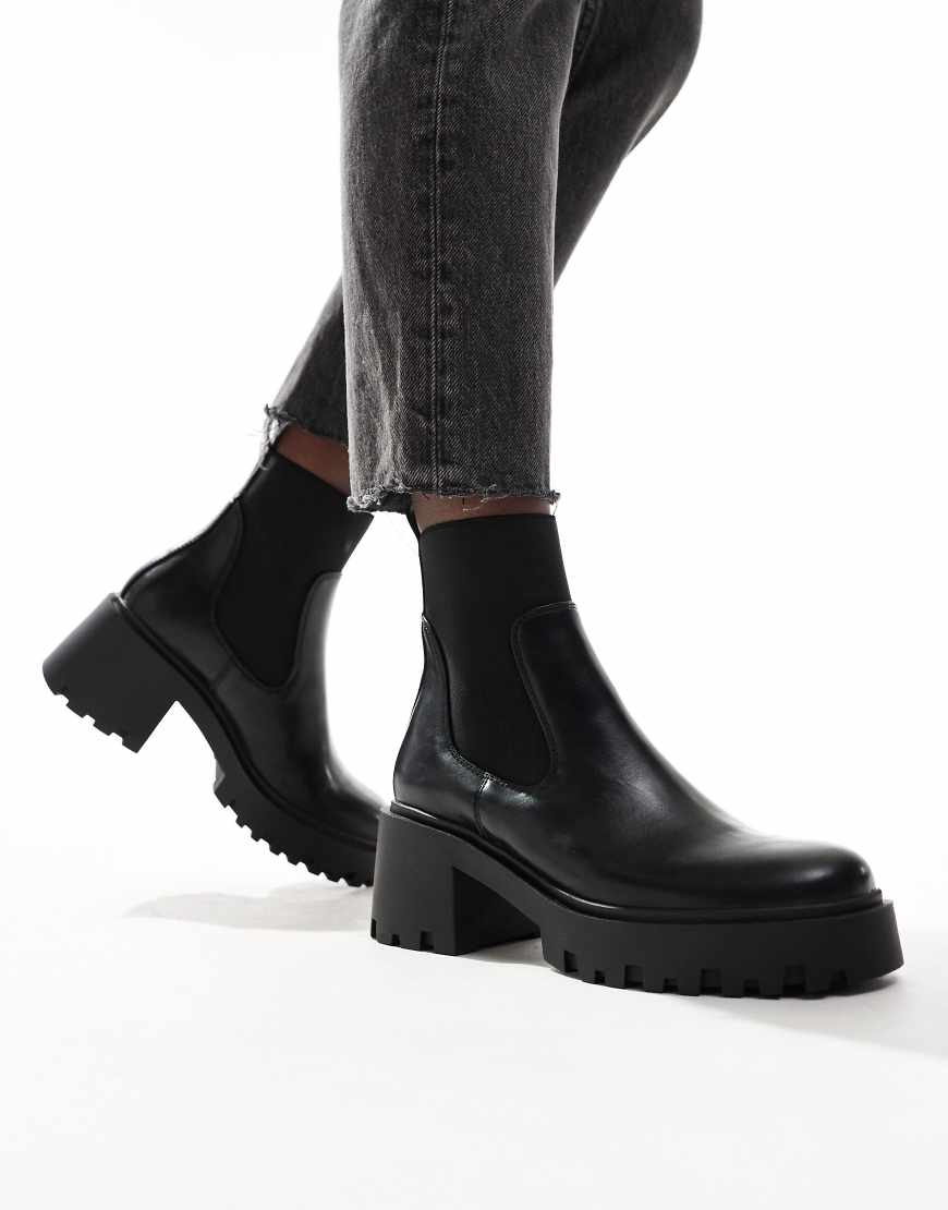 ASOS DESIGN - Rowan - Robuste Chelsea-Stiefel in Schwarz von ASOS DESIGN