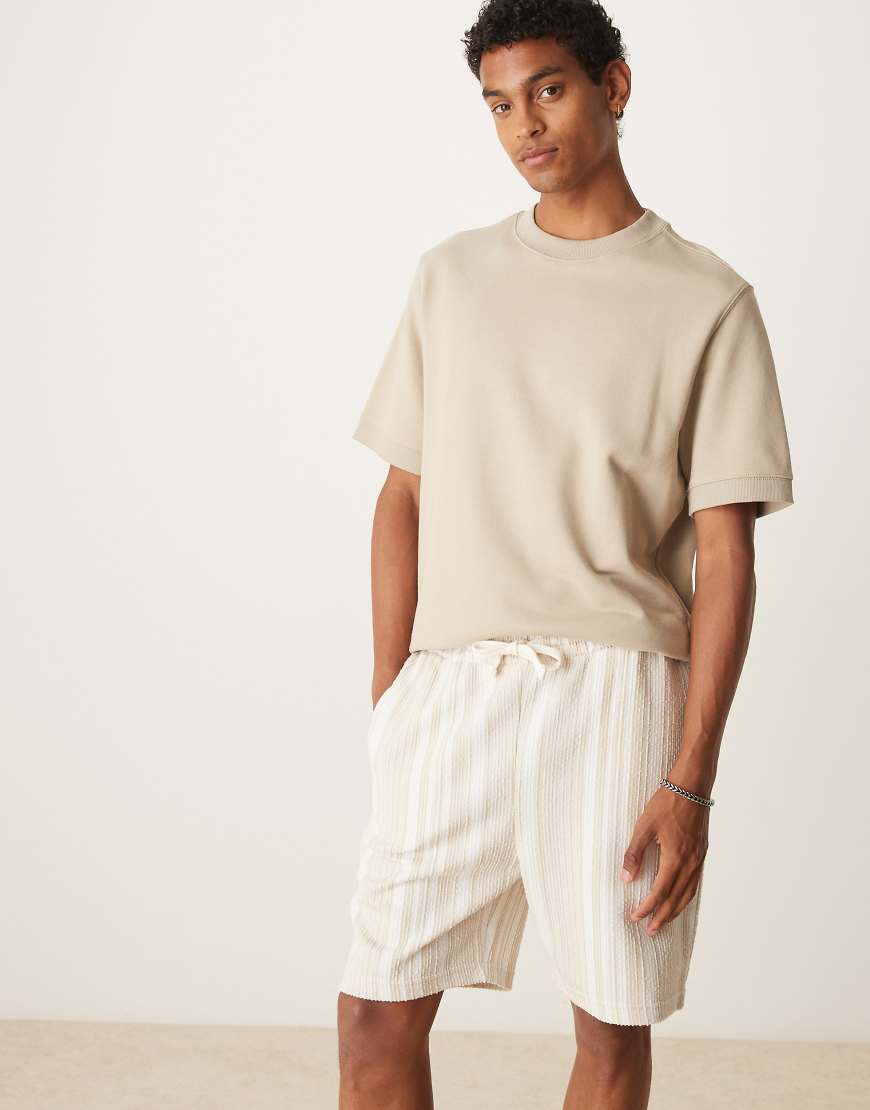 ASOS DESIGN - Schmal geschnittene Shorts in Beige, 17 cm Schrittlänge-Neutral ASOS DESIGN - Schmal geschnittene Shorts in Beige, 17 cm Schrittlänge-Neutral von ASOS DESIGN