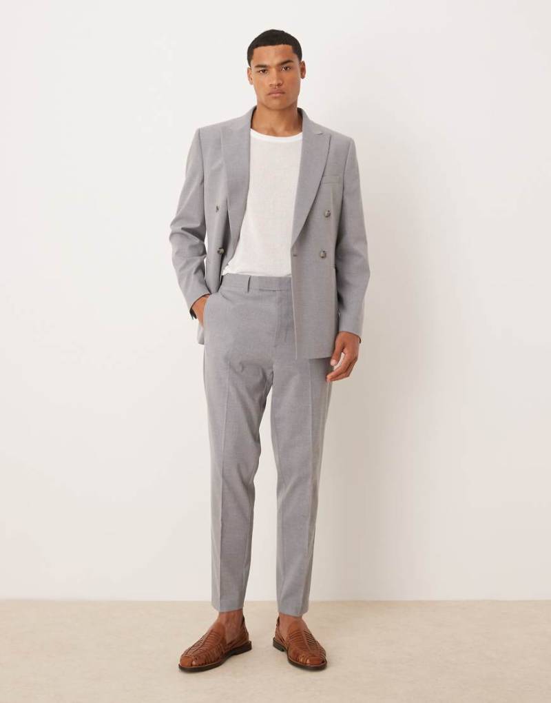 ASOS DESIGN - Schmal zulaufende Anzughose in Grau von ASOS DESIGN